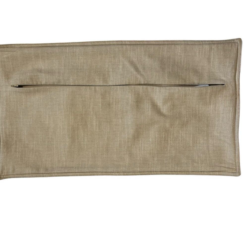 Villa Classic Home Pottery Barn Leather Lumbar Pillow Cover Light Brown 26" READ - Picture 11 of 13